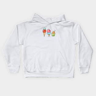 Ice creams Kids Hoodie